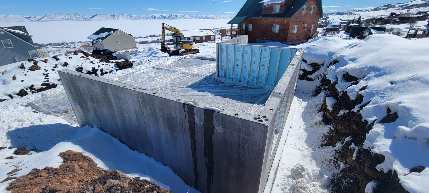 precast concrete foundation installed in Fish Haven, ID